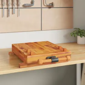 720845892203 VIDAXL Workbench Tabletop Vice Solid Wood Acacia