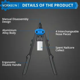 VOR023 VORXEON Riveter Tool Pop Rivet Gun Rive Kit #2 VOR023 VORXEON Riveter Tool Pop Rivet Gun Rive Kit #2