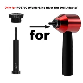 MDL-6-32-2 WELDERELITE Mandrels Rivet Nut Drill Adaptor Tool #3