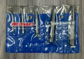 2RUP8 WESTWARD Screw Extractor Set Carbon Steel