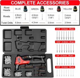 WE-888 WETOLS Pop Rivet Gun Blind Manual Single Rive Kit #3