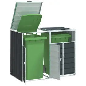 721012988668 WHEELIE STORAGE DOUBLE BINS ANTHRACITE Steel