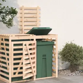 720845808716 WHEELIE BIN STORAGE EXTENSION SOLID WOOD PINE