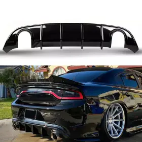 KYE437 WHEELX Rear Diffuser Dodge Charger Bumper Lip Splitt