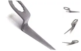 202263 WILIN Pneumatic Air Windshield Remover Cutter Bent