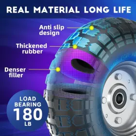 742440824784 WINISOK Tire Wheels Flat Solid #3 742440824784 WINISOK Tire Wheels Flat Solid #3