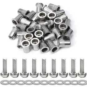 1-4-R-B-W-3-4HEX WOOPAIS Steel Rivet Nuts Bolts Hex Head