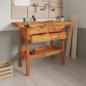 720845554798 WORKBENCH DRAWERS VICES Solid Wood Acacia 720845554798 WORKBENCH DRAWERS VICES Solid Wood Acacia