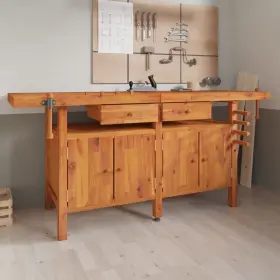 720845554835 WORKBENCH DRAWERS VICES Solid Wood Acacia