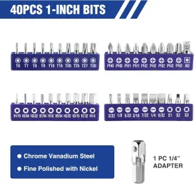 W000894AE WORKPRO Magnetic Screwdriver Bits Nut Driver Set #3