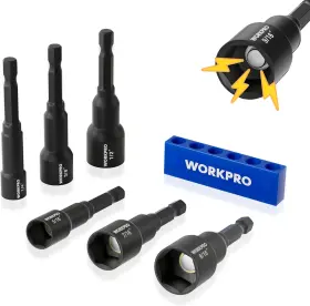 W074554 WORKPRO Magnetic Nut Driver Set