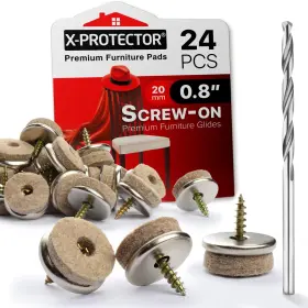 AL-105 X-PROTECTOR Screw Felt Pads Chair Hardwood Floors AL-105 X-PROTECTOR Screw Felt Pads Chair Hardwood Floors