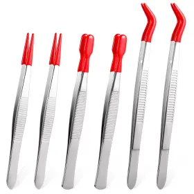 675048 XELSLUTHE Craft Tweezers Rubber Tipped Pvc