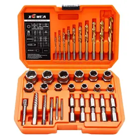 B0B5DXRWT2 XEWEA Drill Bit Set Screw Bolt Extractor Left