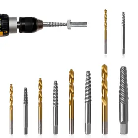 TE0103 XSTEELPOWER Men Screw Extractor Set Hss Left TE0103 XSTEELPOWER Men Screw Extractor Set Hss Left