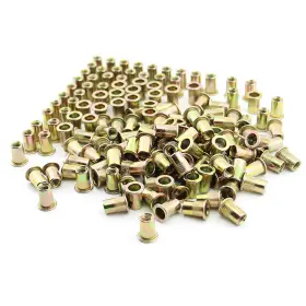 724999895378 XTOZON Rivet Nuts Zinc Finish Carbon Steel Flat