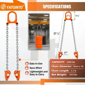 792671208983 YATOINTO Chain Drum Alloy Steel Frame Galvanized #3 792671208983 YATOINTO Chain Drum Alloy Steel Frame Galvanized #3