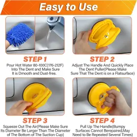 Car-dent-puller YAXVH Pack Removal Suction Cup Kit #3
