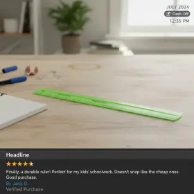 714989 ZELPHVT Shatterproof Ruler Mathematics Flexible 714989 ZELPHVT Shatterproof Ruler Mathematics Flexible