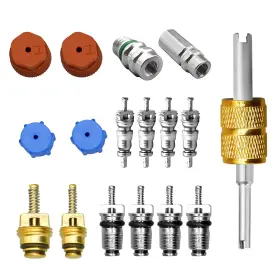 ZIGKTFX2601MC-17PC ZIGEIYA Car Ac Valve Core Pressure Cap Kit ZIGKTFX2601MC-17PC ZIGEIYA Car Ac Valve Core Pressure Cap Kit