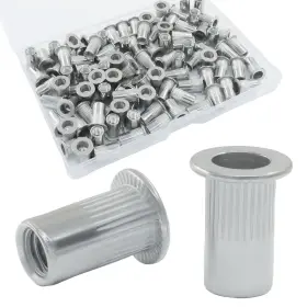 ANK250623-003 ZORVEIIO Rivet Nuts Steel Flat Head