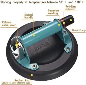 757173579016 ZUOS Glass Suction Cup Granite Lifting Vacuum #2