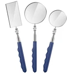 Telescoping Mechanic Inspection Mirrors 3 Pieces Stainless Steel Extendable Kit. Fixed Price $14.99.