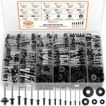 Incly 1000pcs Pop Rivets Assortment 3/32", 1/8", 5/32", 3/16", 1/4", Black. Fixed Price $37.35.