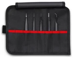 Knipex 92 00 01 Esd, 5 Pc Stainless Steel Tweezers Set In Tool Roll-esd. Fixed Price $124.81.