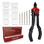 Aiuitio Rivet Gun Kit, 1/4" Pop With 230 Rivets & 5 Drill Bits, 13".... Fixed Price $44.61.