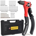 Rivet Gun, Giantisan Pop Tool Kit With 200 Rivets And 4 Drill Bits, Man.... Fixed Price $50.99.