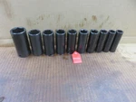 Allen (apex) Usa 1/2 Drive 6 Point 10 Pc Impact Deep Socket Partial Set Nos. Fixed Price $180.00.