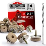 Screw-on Felt Pads X-protector 24 Chair For Hardwood Floors 0.. Fixed Price $22.39.