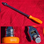 Snap-on Tools Usa Fh12l 3/8" Drive 12" Breaker Bar Hi-vis Orange Hard Handle Guc. Fixed Price $139.99.