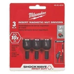 Milwaukee 49-66-4516 Shockwave 7/16 In. Insert Nut Driver Set (3 Pk). Fixed Price $19.99.