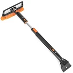 Birdrock Home 39 Extendable Snow Brush With Detachable Ice Scraper For Car. Fixed Price $48.99.
