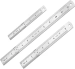 Metal Ruler Set 3pc Steel Double-sided Scale 6 8 12in 15 20 30cm Measuring Tools. Fixed Price $10.41.