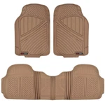 Motor Trend Flextough 3pc Rubber Floor Mats - Thick Heavy Duty All Weather Beige. Fixed Price $42.82.