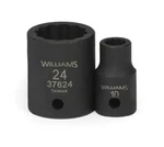 1/2" Drive Standard Shallow Impact Sockets,12 Point,metric,black Finish,williams. Fixed Price $14.07.