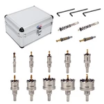 10pcs Tct Carbide Hole Saw Kit (16-54mm) For Hard Metals W/ 2 Titanium Bits. Fixed Price $94.00.