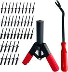 Sutekus Plastic Rivet Gun Set - Includes 40pcs Poly Rivets Assortment, 1pcs.... Fixed Price $27.43.