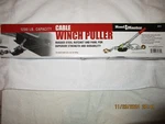 Haul Master Cable Winch Puller 1200 Lb Capacity, Item #30131. Fixed Price $12.00.