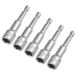 Uxcell 5 Pcs 1/4" Quick-change Hex Shank 10mm Magnetic Nut Setter Driver. Fixed Price $15.23.
