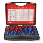 Nut And Bolt Thread Checker - 54 Pcs Gauges Individually Housed .... Fixed Price $69.74.