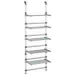 Drying Rack Wall Mounted Hanging Clothes Laundry Aluminum Vidaxl. Fixed Price $72.99.
