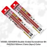 Vessel Gs142615 Double-ended Screwdriver Bit Ph2/sl6 150mm 2 Sets (4pcs) Color. Fixed Price $22.00.