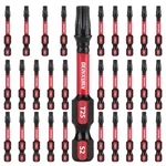 Geinxurn 30 Pieces T25 2 In. Impact Tough Magnetic #25 Torx 2inch-t25-30pc. Fixed Price $22.83.