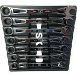 Sk Professional Tools 80049 7pc Sae X-frame Ratcheting Wrench Set. Fixed Price $170.99.