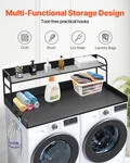 Washer Dryer Countertop With 2-tier Shelf, Black. Fixed Price $110.17.