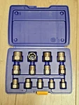 Irwin Hanson 13pc 3/8"/hex Drive External Bolt Extractor Set Sae/ Metric #54113. Fixed Price $213.89.